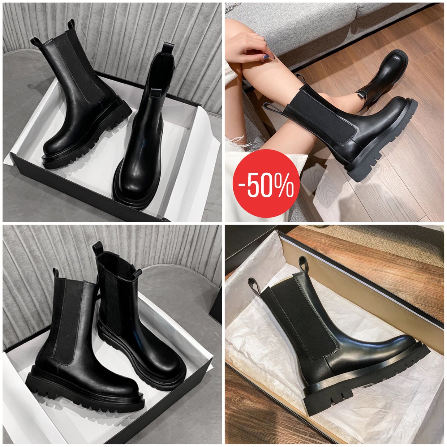 Francesca™ - Designer-Chelsea-Boots