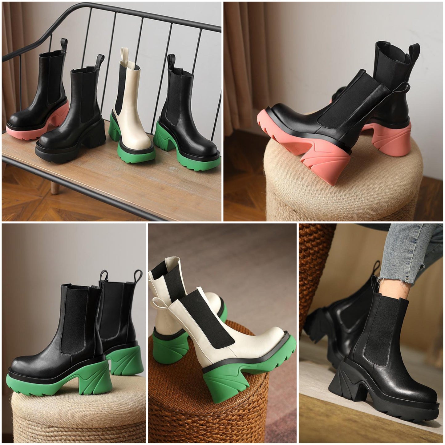 "Alexandria" Designer Chelsea Boots