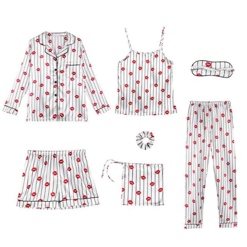 Hochwertiges 7-teiliges Pyjama-Set