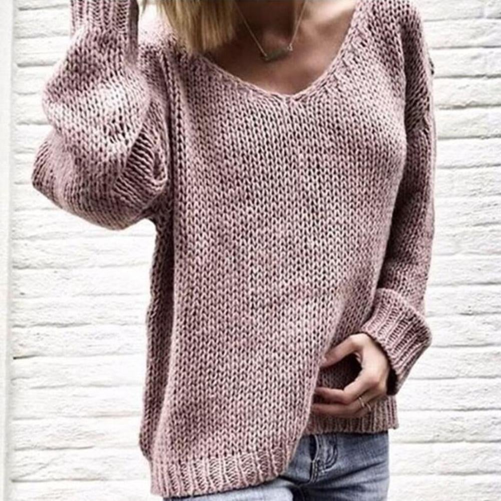 "Wendy" Lässiger Strickpullover