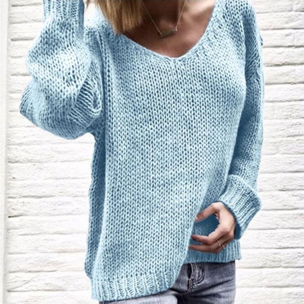 "Wendy" Lässiger Strickpullover