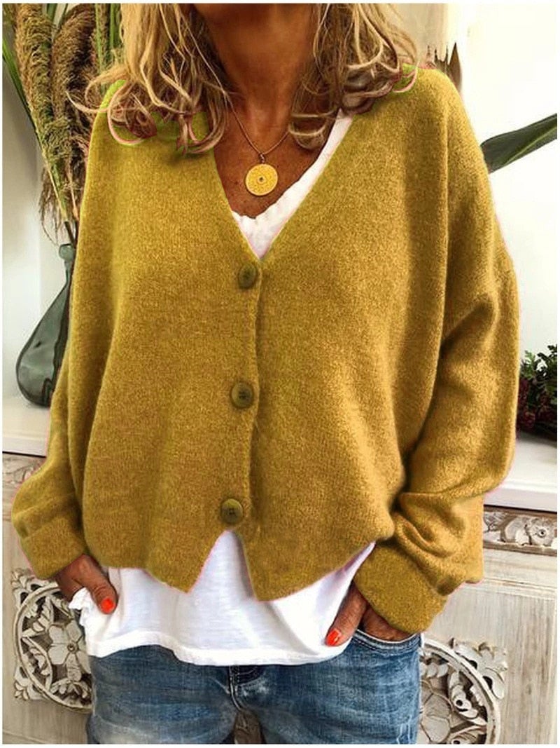 "Sabrina" Weiche Strickjacke