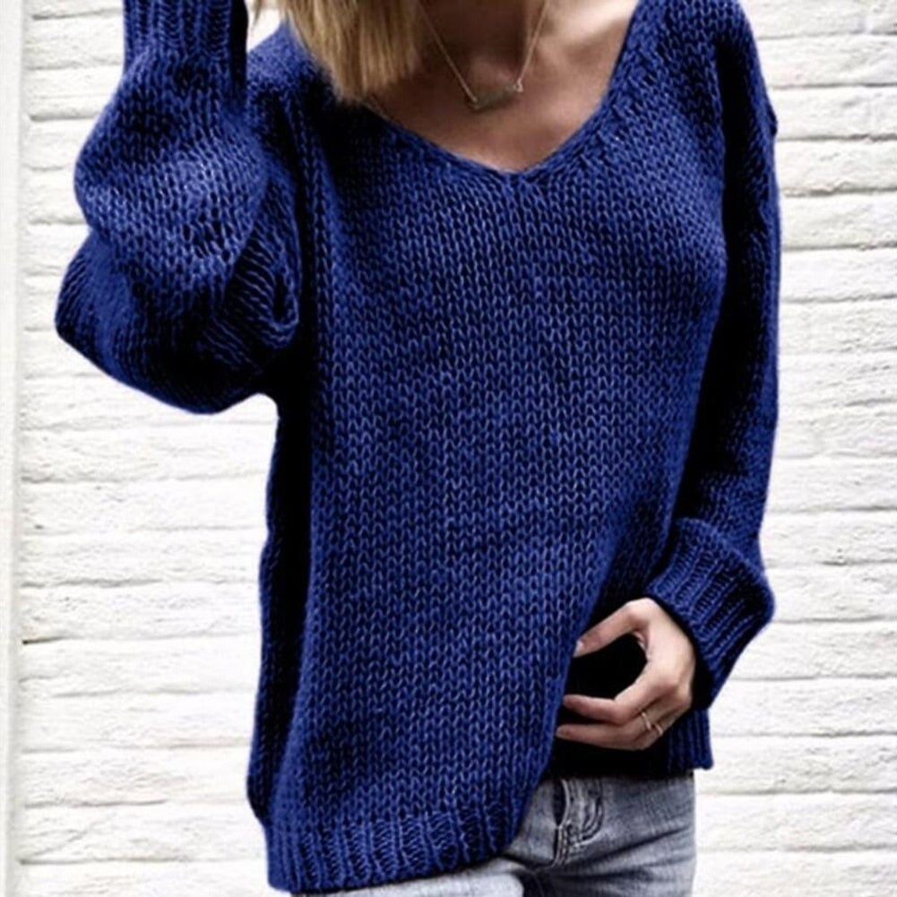 "Wendy" Lässiger Strickpullover