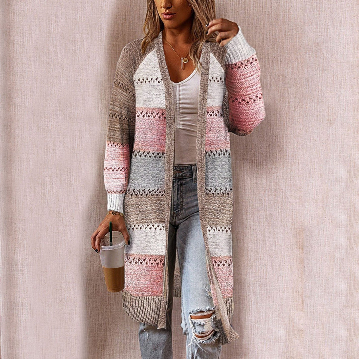 "Irena" Langer Cardigan