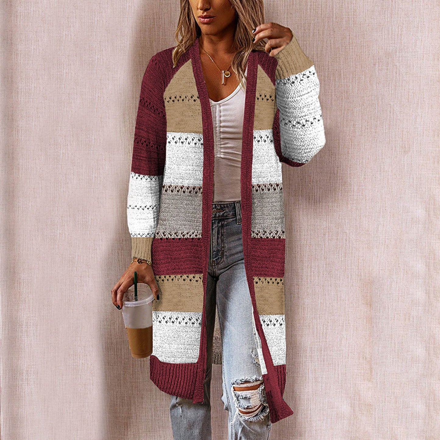 "Irena" Langer Cardigan