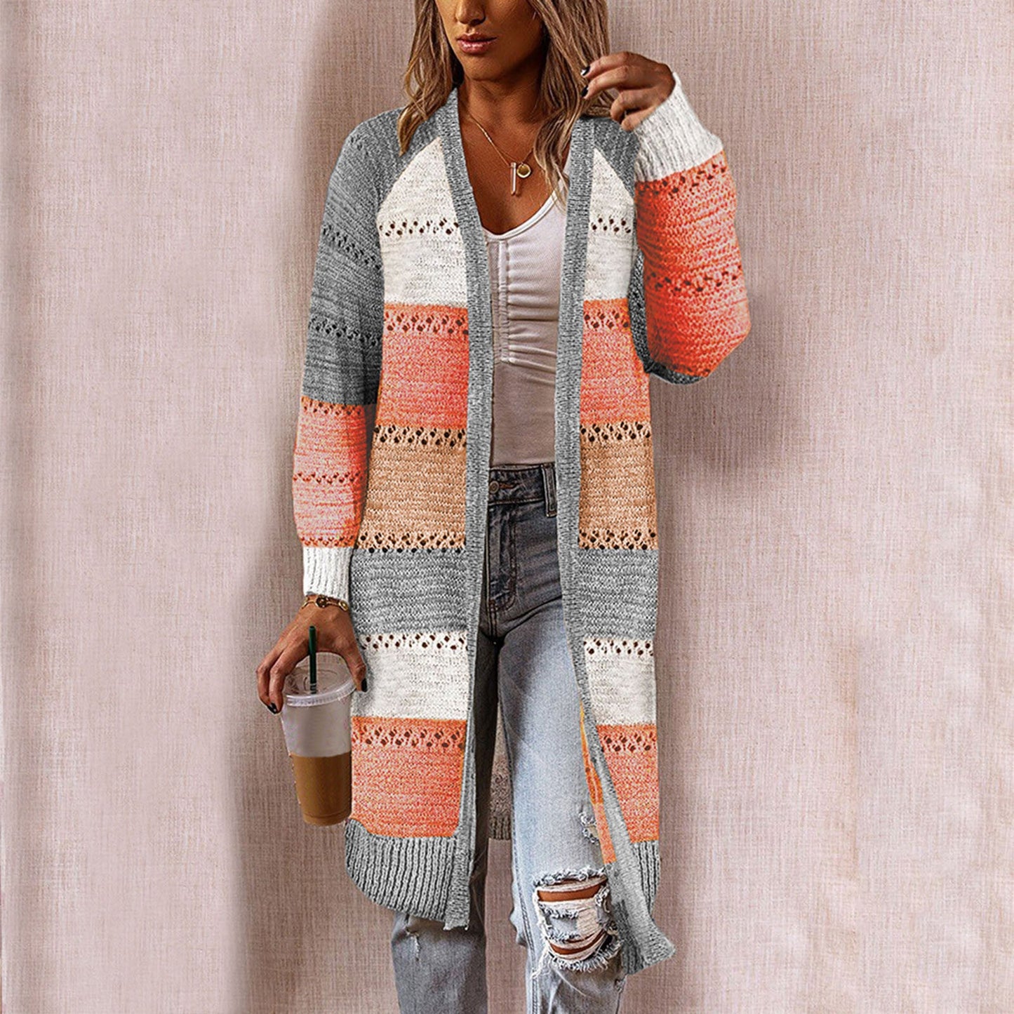 "Irena" Langer Cardigan