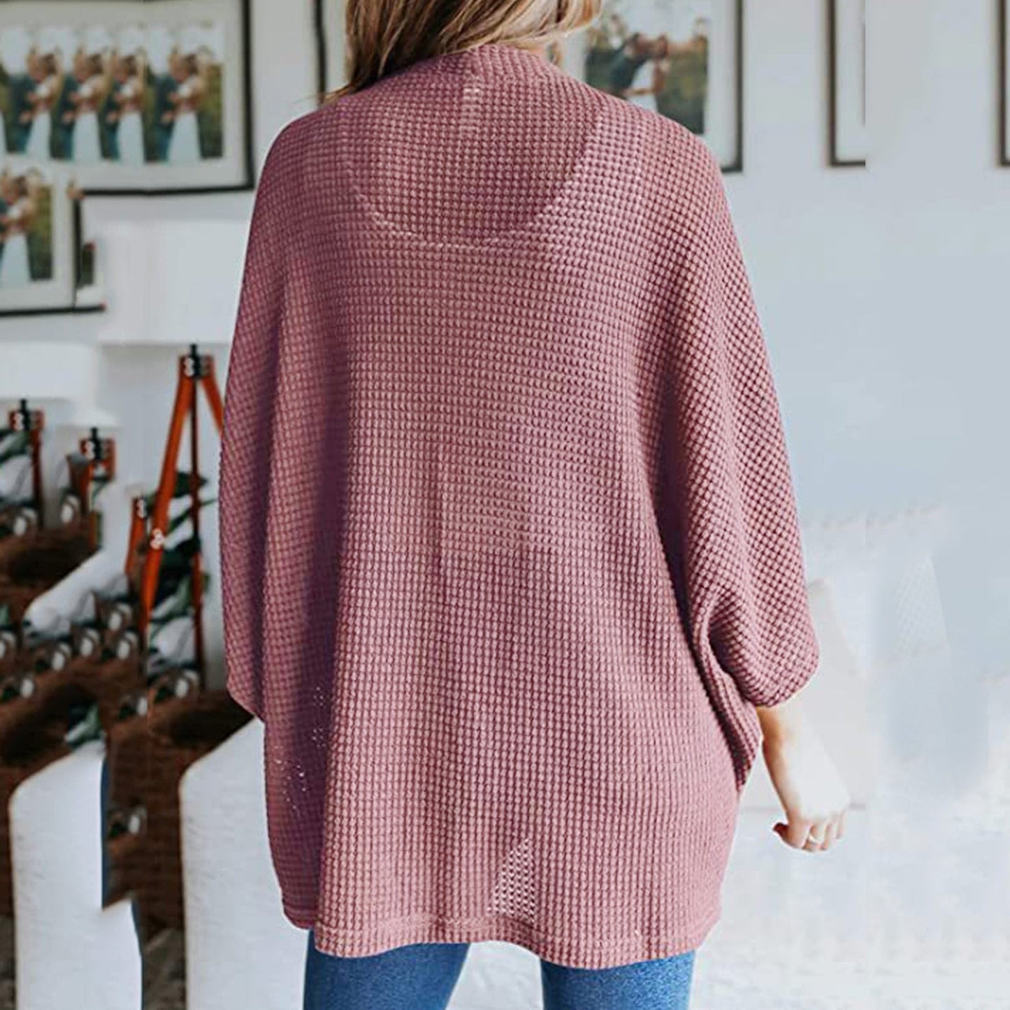 "Paolina" Lässiger Poncho-Cardigan