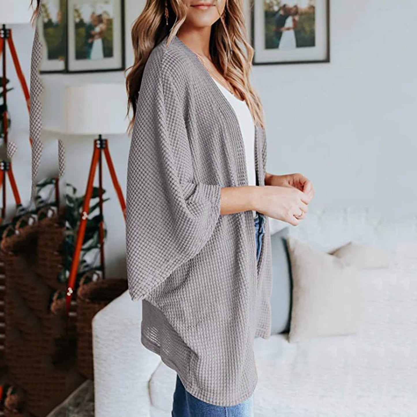 "Paolina" Lässiger Poncho-Cardigan