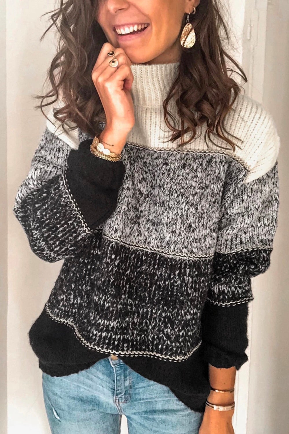 "Milena" Lässiger Strickpullover